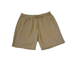 Fleece Factory Olive Green Pull On Pockets Stretch Men's Shorts Size XL Casual